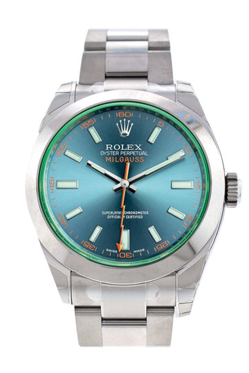 Rolex Milgauss Blue Dial Stainless Steel Men's Watch 116400GV DC