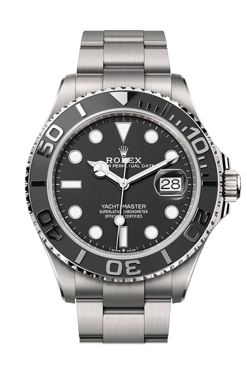 Rolex Yacht Master42 Intense Black Dial Titanium Mens Watch 226627