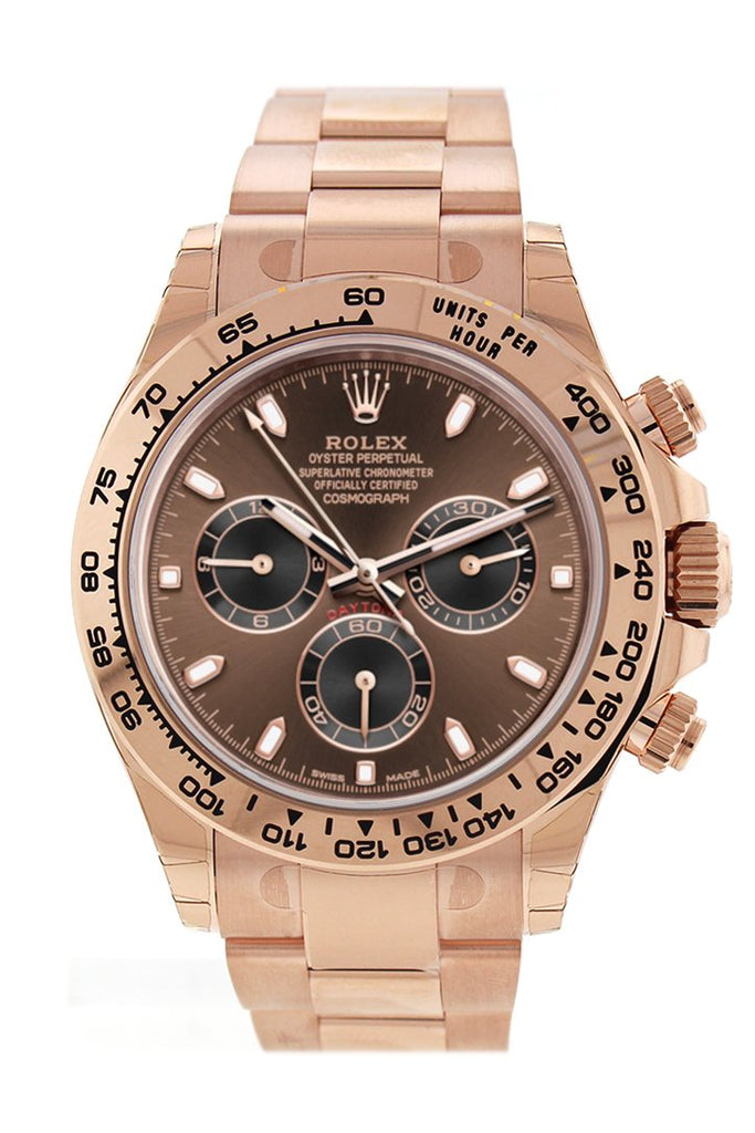 Rolex Cosmograph Daytona Chocolate Dial 18K Everose Gold Rolex Oyster
