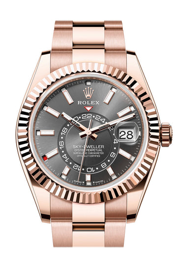 Rolex Sky Dweller 42 Slate Dial Rose Gold Oyster Mens Watch 336935