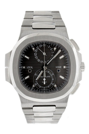 Patek Philippe Nautilus Travel Time Chronograph Stainless Steel Automatic Men's Watch 5990/1A-001