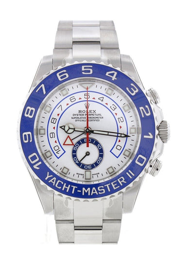 Rolex Yacht-Master II 44 White Dial Stainless Steel Men's Watch 116680