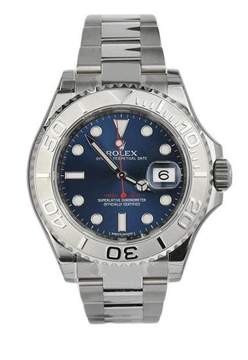 Rolex Yacht-Master 40 Blue Dial Platinum and Steel Mens Watch 116622