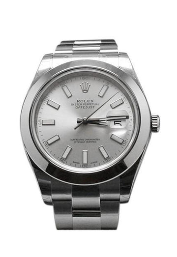 Rolex Datejust II 41 Silver Dial Steel Men's Watch 116300
