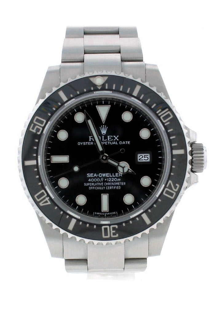 Rolex Sea Dweller Deepsea 44 Black Dial Stainless Steel Men's Watch 116660