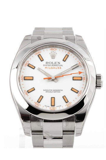 Rolex Milgauss White Dial Men's Watch 116400 DC