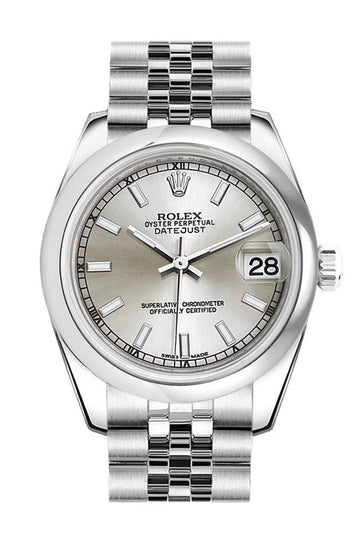 Rolex Datejust 31 Silver Dial Stainless Steel Jubilee Ladies Watch 178240