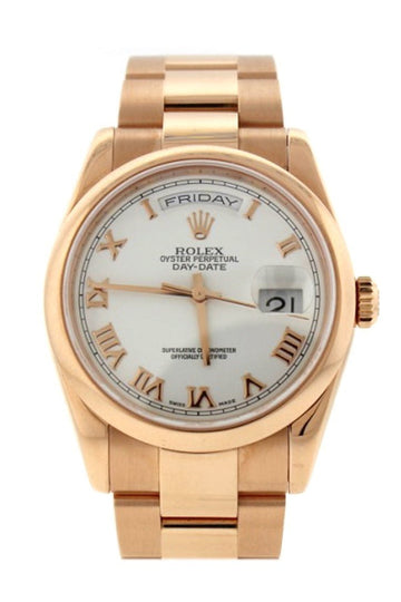 Rolex Day-Date 36 18 ct Everose Gold Watch 118205